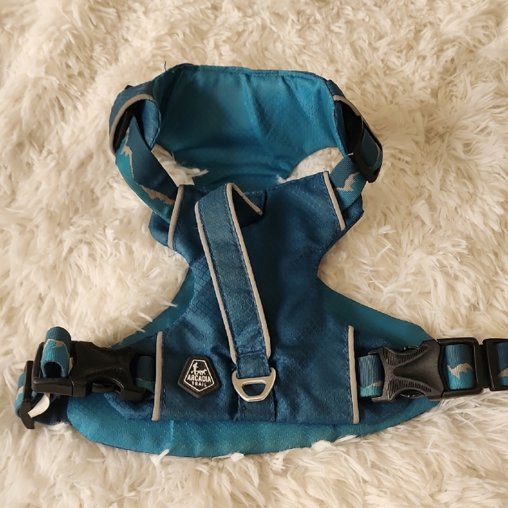 Arcadia Trail Dog Harness Blue Medium